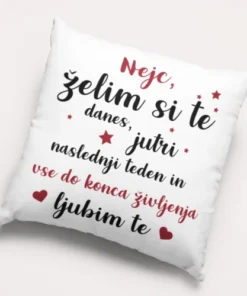 Vzglavnik - LJUBIM TE
