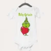 Otroški bodiji z napisom - Baby grinch