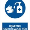Obvezno razkuževanje rok