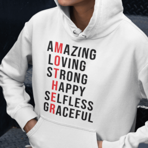 Mother. Amazing, loving, strong, happy, selfless, gracefull