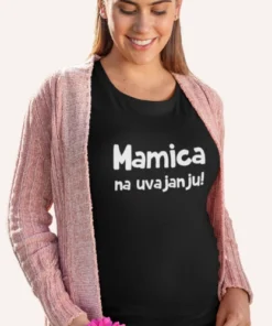 Nosečniška majica - mamica na uvajanju-1