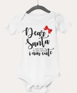 Otroški bodi - Dear santa i am cute