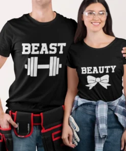 Komplet majic za par - Beauty/Beast