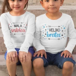 Komplet za malo sestrico in velikega bratca