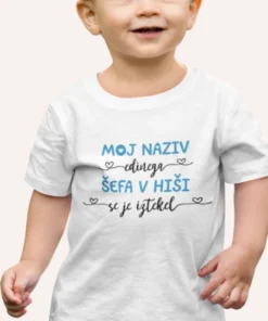 Otroška majica - Moj naziv šefa se je iztekel