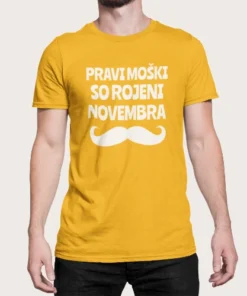 MAJICA - pravi moški so rojeni novembra - BRKI