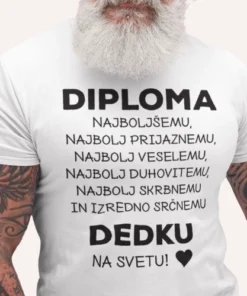 Majica - Diploma za dedka