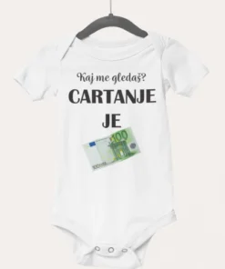 Otroški bodi - Kaj me gledaš, cartanje je 100€