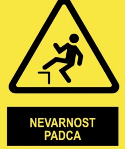 Pozor - Nevarnost padca