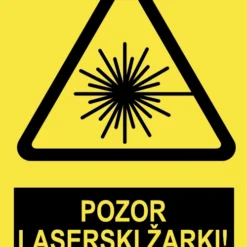 Pozor - Laserski žarki