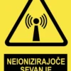 Pozor - NEIONIZIRAJOČE sevanje
