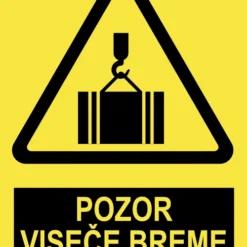 Pozor viseče breme