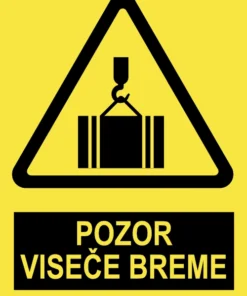 Pozor viseče breme