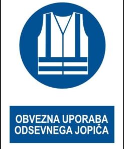 Obvezna uporaba odsevnega jopiča