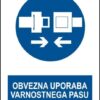 Obvezna uporaba varnostnega pasu