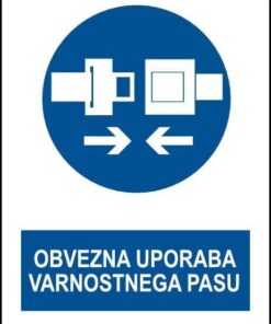 Obvezna uporaba varnostnega pasu