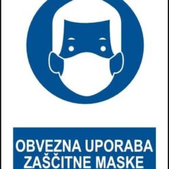 Obvezna uporaba zaščitne maske