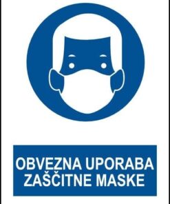 Obvezna uporaba zaščitne maske