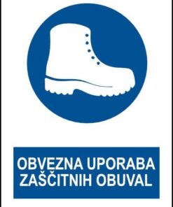 Obvezna uporaba zaščitnih obuval