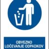 Obvezno ločevanje odpadkov