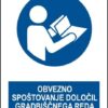 Obvezno spoštovanje delov gradbiščnega reda