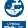 Obvezno umivanje rok