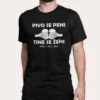 Majica - Fantovščina - Pivo se peni Tine se ženi