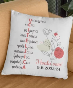 Vzglavnik - darila za učiteljico - UČITELJICA1