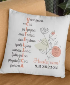 Vzglavnik - darila za učiteljico - UČITELJICA