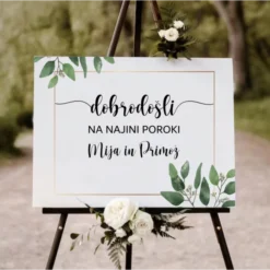 Poročna Tabla dobrodošli na poroki 4