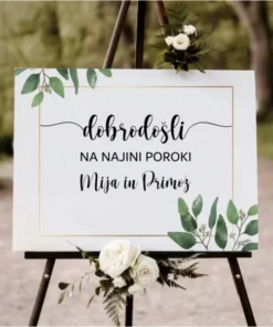 Poročna Tabla dobrodošli na poroki 4