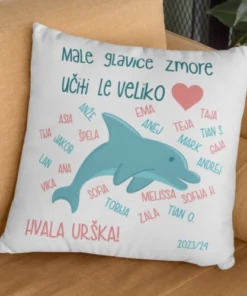Vzglavnik - darila za vzgojiteljico - motiv skupine