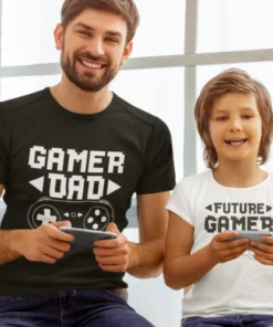 Ujemajoče se majice - Gamer dad 1