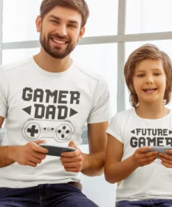 Ujemajoče se majice - Gamer dad
