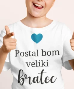 Otroška majica - Postal bom starejši bratec - sestrica