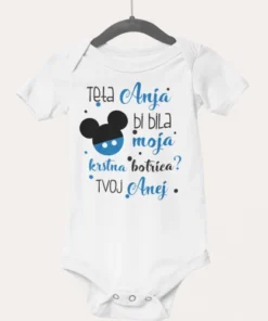 Otroški bodi - Krstna botra motiv - fantek