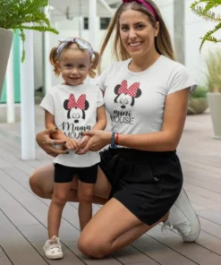 Ujemajoče se majice - Mini in Mama mouse 1