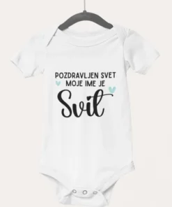 Otroški bodi ob rojstvu otroka - Pozdravljen svet-2