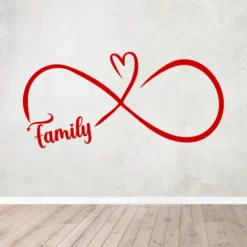 Stenska nalepka - Family infinity-1