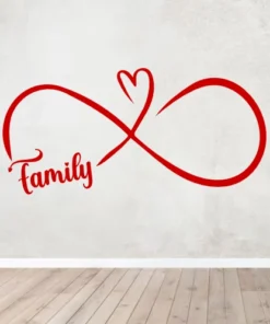 Stenska nalepka - Family infinity-1