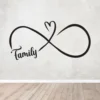 Stenska nalepka - Family infinity
