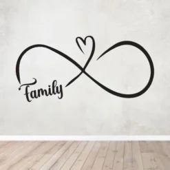 Stenska nalepka - Family infinity