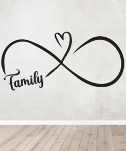 Stenska nalepka - Family infinity