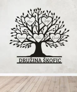 Stenska nalepka - Družinsko drevo