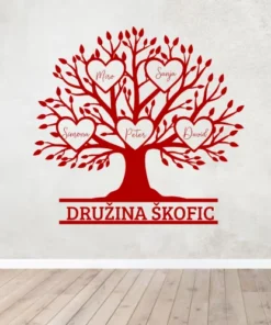 Stenska nalepka - Družinsko drevo-1