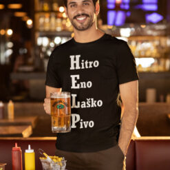 Majica s tiskom - HELP - hitro eno laško pivo - slika 2