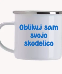 Emajlirana skodelica s tiskom - oblikuj sam
