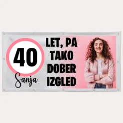 40 in tako lep izgled transparenti za rojstni dan