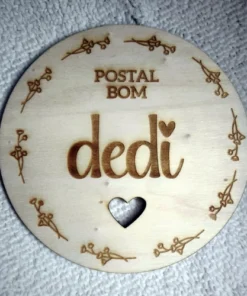 Lesena oznanitvena kartica - Postala bom babi - dedi-2