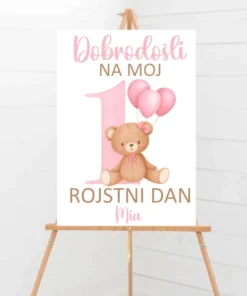 Tabla dobrodošli na rojstni dan - otrok - slika 2